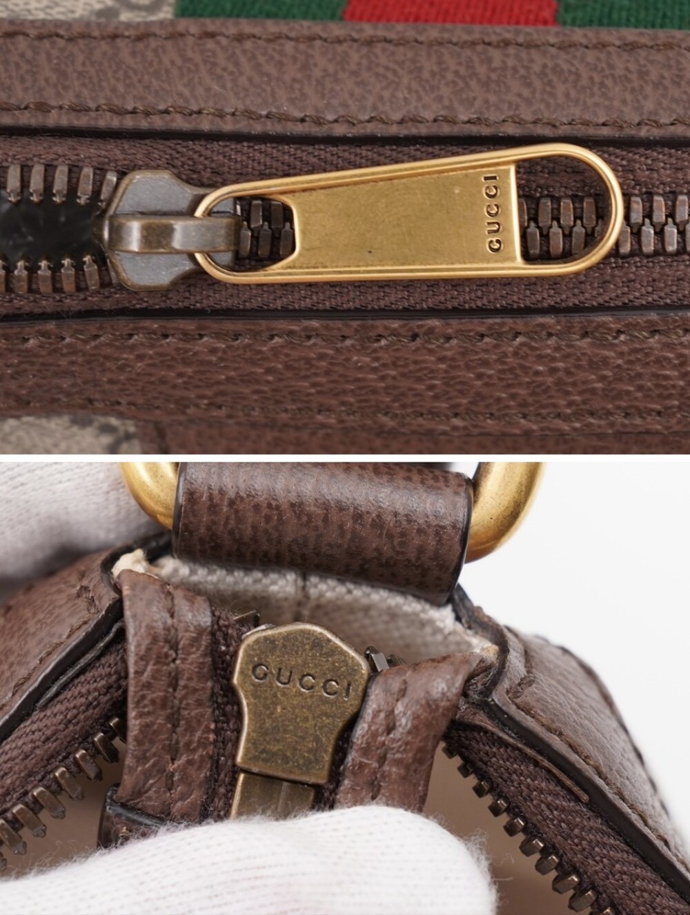 CI32 ❤️ Gucci GG Supreme Monogram Small Ophidia Half Moon Hobo - Picture 10 of 13